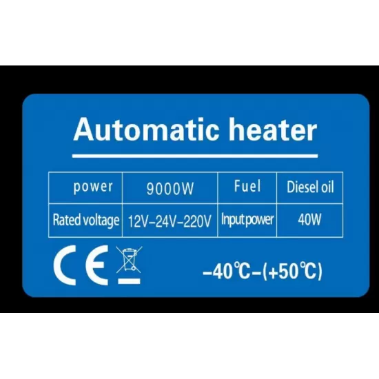 Aeroterma pe motorina 8kW, cu evacuare, telecomanda, 220V/12V/24V, rezervor 5L, Campion CMP1478