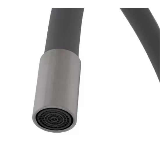 Baterie bucatarie SUS 304 cu pipa flexibila gri VITAL FLOW- FB-011 Ref Grey