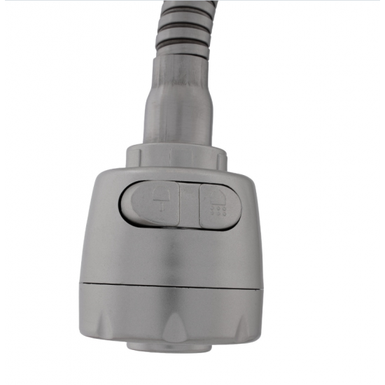 Baterie bucatarie SUS 304 pipa flexibila 2 functii crom mat VITAL FLOW-FB-011 Ref