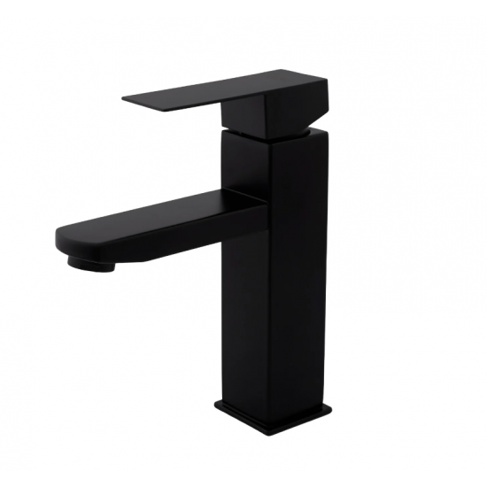 Black Baterie lavoar SUS 304 negru URBAN FLOW FB-01 Kub