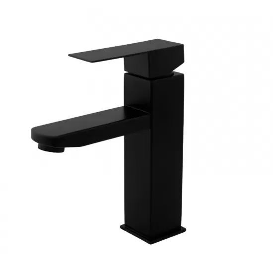 Black Baterie lavoar SUS 304 negru URBAN FLOW FB-01 Kub