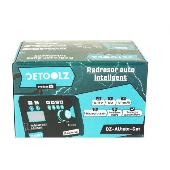 Redresor auto Detoolz, 120W 6V-12V 10A 10-150Ah CM