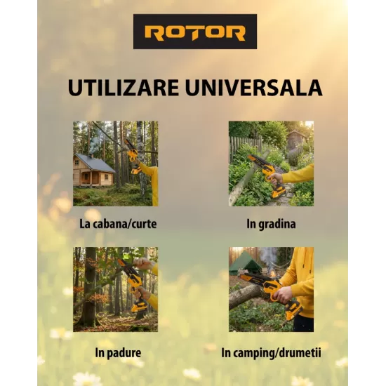 Mini fierastrau pe acumulator RMC-1.5 ROTOR 4500 rot/min 1 x Acumulator 21V 1.5Ah