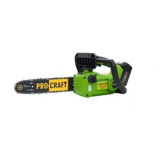 Fierastrau cu lant si acumulator PROCRAFT PKA42Li Brushless,20V / 2Ah, NU VINE INSOTIT DE ACUMULATOR /INCARCATOR