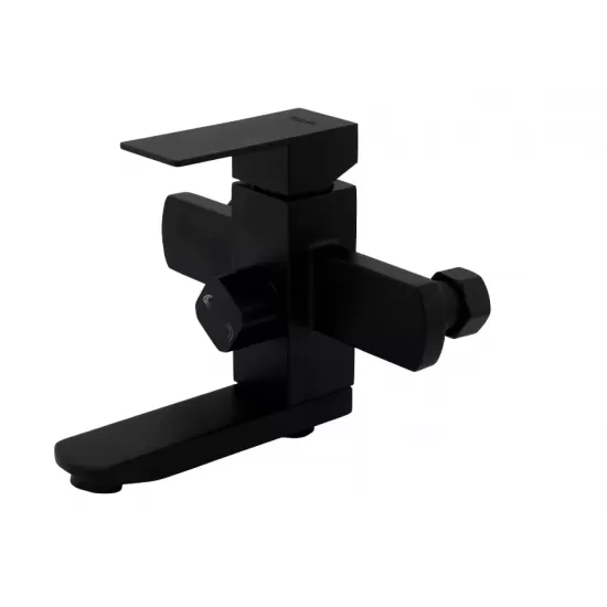 Baterie cada SUS 304 cu para de dus negru URBAN FLOW FB-09 Kub Black