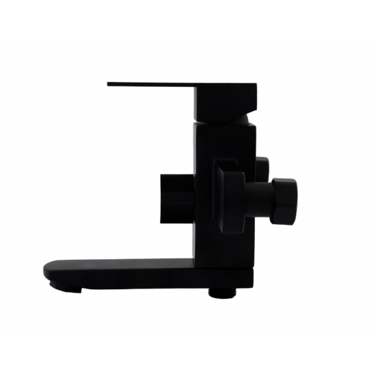 Baterie cada SUS 304 cu para de dus negru URBAN FLOW FB-09 Kub Black