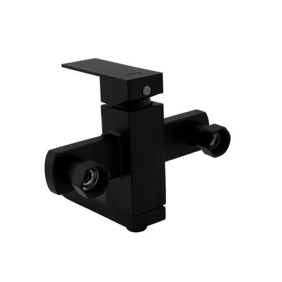 Baterie cada SUS 304 cu para de dus negru URBAN FLOW FB-09 Kub Black