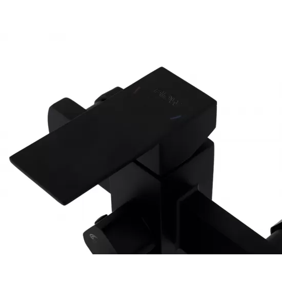 Baterie cada SUS 304 cu para de dus negru URBAN FLOW FB-09 Kub Black