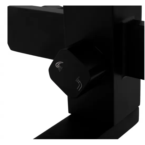 Baterie cada SUS 304 cu para de dus negru URBAN FLOW FB-09 Kub Black