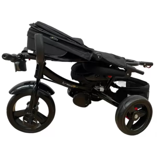 TRICICLETA COPII 5099EVA CU POZITIE DE SOMN, SCAUN REVERSIBIL, FAR CU LUMINI SI MUZICA, BLEUMARIN