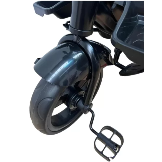 TRICICLETA COPII 5099EVA CU POZITIE DE SOMN, SCAUN REVERSIBIL, FAR CU LUMINI SI MUZICA, BLEUMARIN