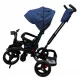 TRICICLETA COPII 5099EVA CU POZITIE DE SOMN, SCAUN REVERSIBIL, FAR CU LUMINI SI MUZICA, BLEUMARIN