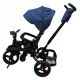 TRICICLETA COPII 5099EVA CU POZITIE DE SOMN, SCAUN REVERSIBIL, FAR CU LUMINI SI MUZICA, BLEUMARIN