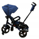 TRICICLETA COPII 5099EVA CU POZITIE DE SOMN, SCAUN REVERSIBIL, FAR CU LUMINI SI MUZICA, BLEUMARIN