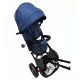 TRICICLETA COPII 5099EVA CU POZITIE DE SOMN, SCAUN REVERSIBIL, FAR CU LUMINI SI MUZICA, BLEUMARIN