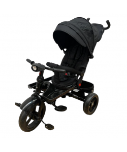 Tricicleta copii cu pozitie de somn, muzica si lumini, 8 luni-4 ani, UNV-5099EVA-NEGRU