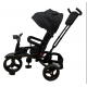 Tricicleta copii cu pozitie de somn, muzica si lumini, 8 luni-4 ani, UNV-5099EVA-NEGRU
