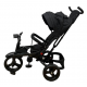 Tricicleta copii cu pozitie de somn, muzica si lumini, 8 luni-4 ani, UNV-5099EVA-NEGRU