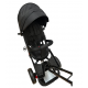 Tricicleta copii cu pozitie de somn, muzica si lumini, 8 luni-4 ani, UNV-5099EVA-NEGRU