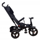 Tricicleta copii cu pozitie de somn, muzica si lumini, 8 luni-4 ani, UNV-5099EVA-NEGRU