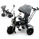 Tricicleta Copii Pozitii Somn Motostyle Grey&Black, Scaun Reversibil, Roti Cauciuc 03