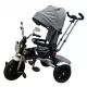 Tricicleta Copii Pozitii Somn Motostyle Grey&Black, Scaun Reversibil, Roti Cauciuc 03