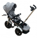 Tricicleta Copii Pozitii Somn Motostyle Grey&Black, Scaun Reversibil, Roti Cauciuc 03