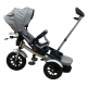 Tricicleta Copii Pozitii Somn Motostyle Grey&Black, Scaun Reversibil, Roti Cauciuc 03