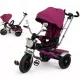 Tricicleta copii cu pozitii somn Motostyle Mov, scaun reversibil, roti cauciuc 02