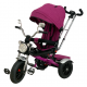 Tricicleta copii cu pozitii somn Motostyle Mov, scaun reversibil, roti cauciuc 02