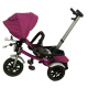 Tricicleta copii cu pozitii somn Motostyle Mov, scaun reversibil, roti cauciuc 02