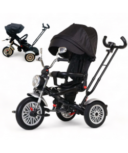 Tricicleta cu pozitii de somn Motostyle Negru 10
