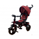 Tricicleta cu pozitie de somn, scaun reversibil, 8-36 luni, roata plina, far cu lumini si muzica, Rosu
