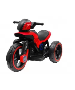 MOTOCICLETA ELECTRICA PENTRU COPII, 2 MOTOARE, ACUMULATOR 12V, CU MUZICA SI LUMINI , ROSU