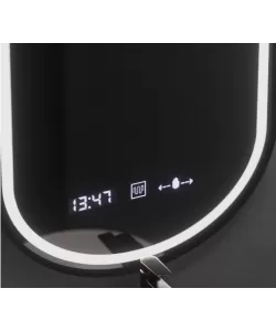 Oglinda LED Ovala, 50x80cm, Alessia MotionGlow Marcello, Sistem Dezaburire, Ceas & Termometru, Dimabila