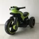 Motocicleta electrica pentru copii, 2 motoare, acumulator 12V, cu muzica si lumini, verde