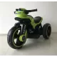 Motocicleta electrica pentru copii, 2 motoare, acumulator 12V, cu muzica si lumini, verde
