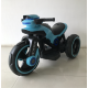 Motocicleta electrica pentru copii,  2 motoare, acumulator 12V, cu muzica si lumini, bleu