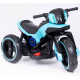 Motocicleta electrica pentru copii,  2 motoare, acumulator 12V, cu muzica si lumini, bleu