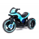 Motocicleta electrica pentru copii,  2 motoare, acumulator 12V, cu muzica si lumini, bleu