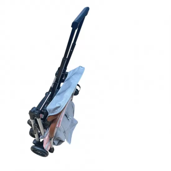 Carucior sport cu suspensii, pliabil si troler, Roz cu gri