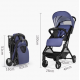 Carucior sport tip troller, transport avion, Y1-bleumarin