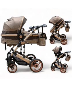 Carucior copii 3 in 1  Crem