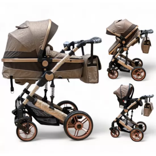 Carucior copii 3 in 1 Crem