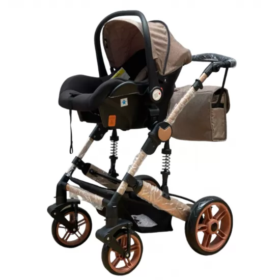 Carucior copii 3 in 1 Crem