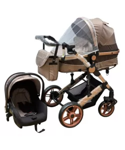 Carucior copii 3 in 1 Crem