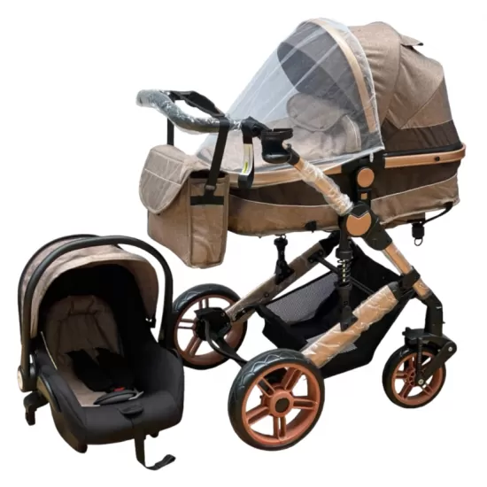 Carucior copii 3 in 1 Crem