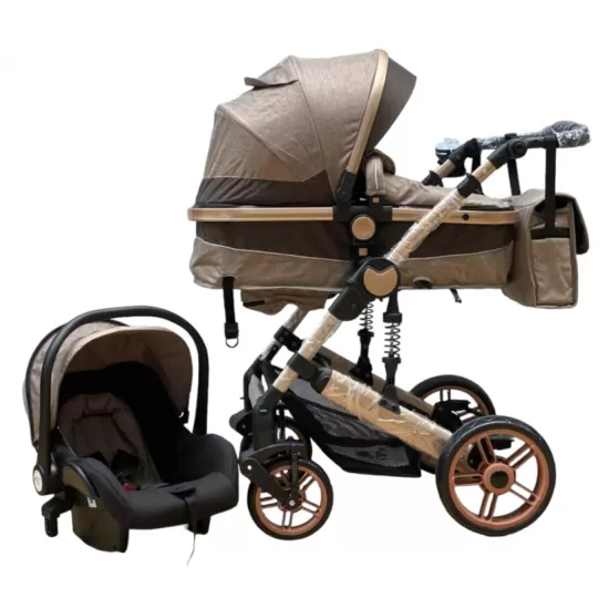 Carucior copii 3 in 1 Crem