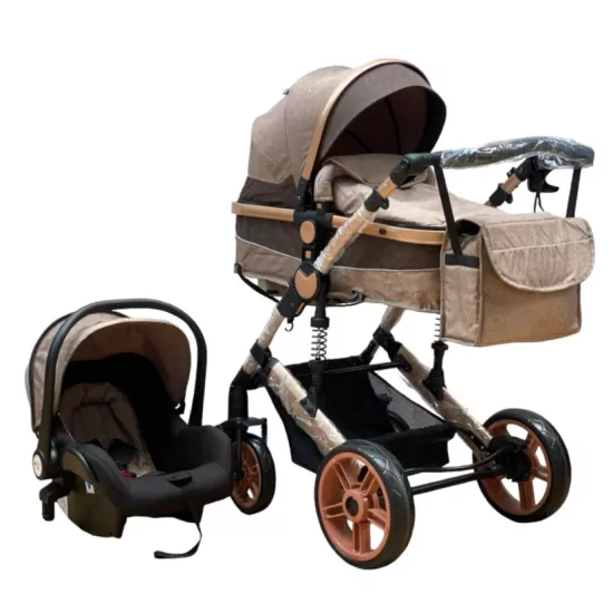 Carucior copii 3 in 1 Crem