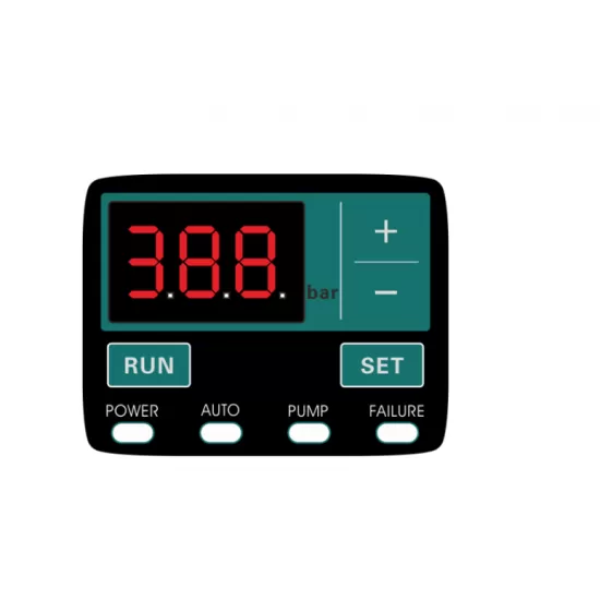 Pachet Pompa submersibilă de adâncime DDT 4SP5/12 – 1.8 kW, 2.5 CP,8 m³/h, 90 m inaltimea de refulare , 12 turbine inox cu panou de control, rezistenta la nisip + Presostat electronic inteligent